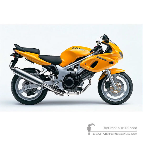 Stickers voor Suzuki SV650S 1999 - Geel • Suzuki OEM Stickers