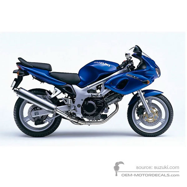 Stickers voor Suzuki SV650S 2000 - Blauw • Suzuki OEM Stickers