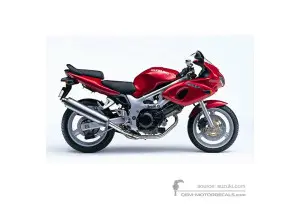 Decals for Suzuki SV650S 2001 - Red • Suzuki OEM Decals