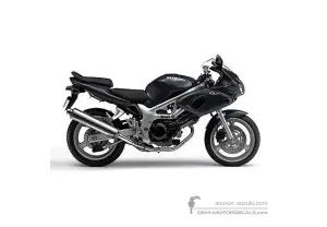 Adesivi per Suzuki SV650S 2002 - Nero • Suzuki Adesivi OEM