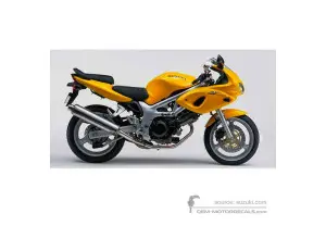 Adesivi per Suzuki SV650S 2002 - Giallo • Suzuki Adesivi OEM