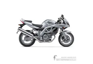 Aufkleber für Suzuki SV650S 2003 - Silber • Suzuki OEM-Aufkleber