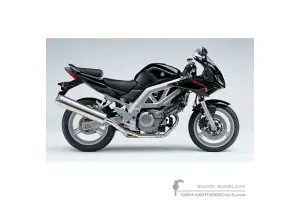 Adesivi per Suzuki SV650S 2004 - Nero • Suzuki Adesivi OEM