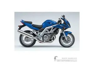 Adesivi per Suzuki SV650S 2004 - Blu • Suzuki Adesivi OEM