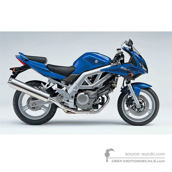 Stickers voor Suzuki SV650S 2004 - Blauw • Suzuki OEM Stickers