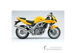 Adesivi per Suzuki SV650S 2004 - Giallo • Suzuki Adesivi OEM