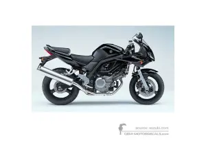 Adesivi per Suzuki Sv650S 2005 - Nero • Suzuki Adesivi OEM