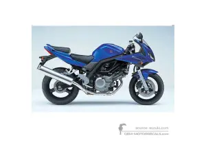 Adesivi per Suzuki SV650S 2005 - Blu • Suzuki Adesivi OEM