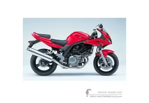 Adesivi per Suzuki SV650S 2005 - Rosso • Suzuki Adesivi OEM