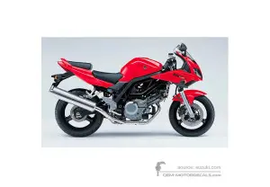 Adesivi per Suzuki SV650S 2006 - Rosso • Suzuki Adesivi OEM