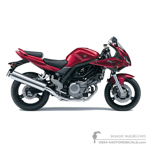 Decals for Suzuki SV650S 2007 - Red • Suzuki OEM Decals