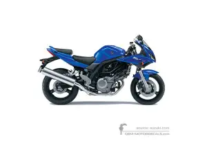Adesivi per Suzuki SV650S 2007 - Blu • Suzuki Adesivi OEM