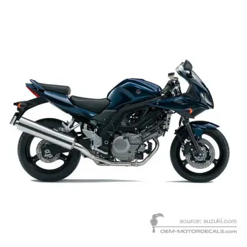 Suzuki SV650S 2008 - Niebieski - Candy Indy Blue