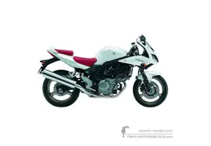 Adesivi per Suzuki SV650S 2008 - Bianco • Suzuki Adesivi OEM