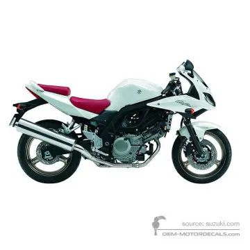 Suzuki SV650S 2008 - White - Pearl Mirage White