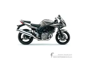 Adesivi per Suzuki SV650S 2009 - Grigio • Suzuki Adesivi OEM