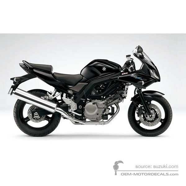 Naklejki do Suzuki SV650S 2009 - Czarny • Suzuki Naklejki OEM