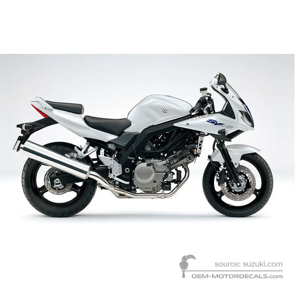 Pegatinas para Suzuki SV650S 2010 - Blanco • Suzuki Pegatinas OEM