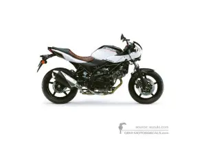 Autocollants pour Suzuki SV650X 2019 - Noir Blanc • Suzuki Autocollants OEM