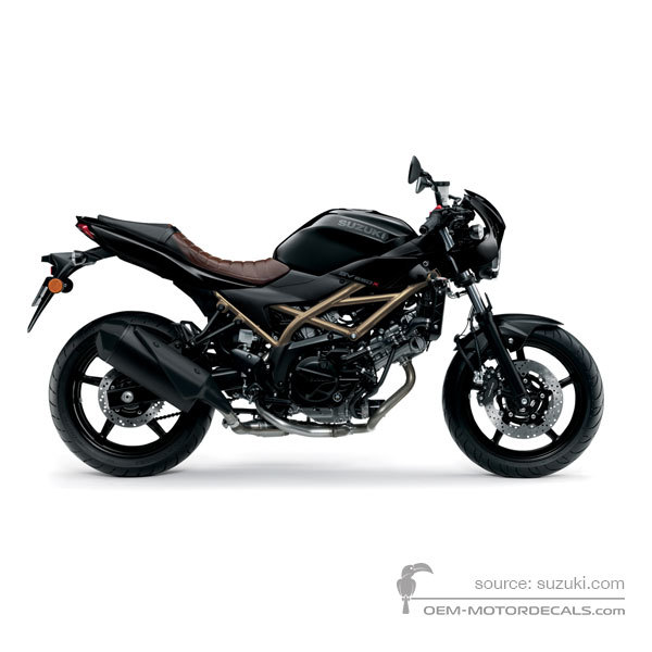 Decals for Suzuki SV650X 2021 - Black • Suzuki OEM Decals