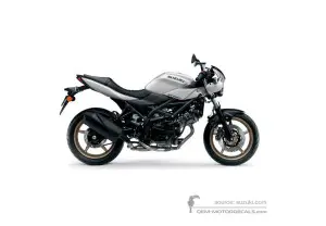 Decals for Suzuki SV650X 2023 - Silver • Suzuki OEM Decals