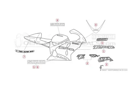 Suzuki TL1000R 1998 - Rouge