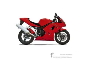 Aufkleber für Triumph DAYTONA 600 2004 - Rot • Triumph OEM-Aufkleber
