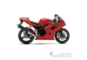 Aufkleber für Triumph DAYTONA 650 2005 - Rot • Triumph OEM-Aufkleber