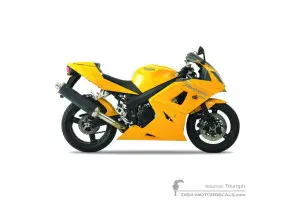 Aufkleber für Triumph DAYTONA 650 2005 - Gelb • Triumph OEM-Aufkleber