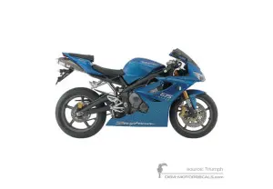 Aufkleber für Triumph DAYTONA 675 2008 - Blau • Triumph OEM-Aufkleber