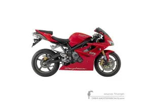 Pegatinas para Triumph DAYTONA 675 2009 - Rojo • Triumph Pegatinas OEM