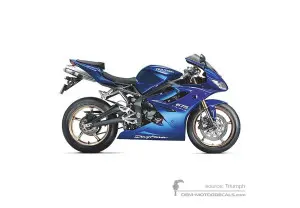 Autocollants pour Triumph DAYTONA 675 2010 - Bleu • Triumph Autocollants OEM