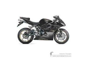 Pegatinas para Triumph DAYTONA 675 2011 - Negro • Triumph Pegatinas OEM