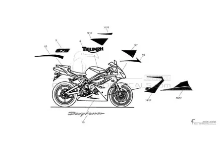 Triumph DAYTONA 675 2011 - Blanco