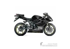 Autocollants pour Triumph DAYTONA 675 2012 - Noir • Triumph Autocollants OEM
