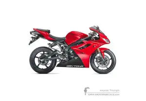 Pegatinas para Triumph DAYTONA 675 2012 - Rojo • Triumph Pegatinas OEM