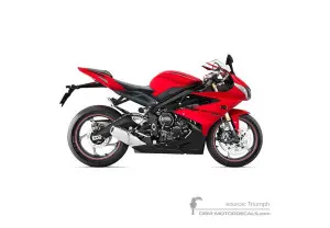 Stickers voor Triumph DAYTONA 675 2013 - Rood • Triumph OEM Stickers
