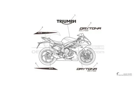 Triumph DAYTONA 675 2013 - Rood