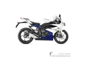 Pegatinas para Triumph DAYTONA 675 2014 - Blanco • Triumph Pegatinas OEM
