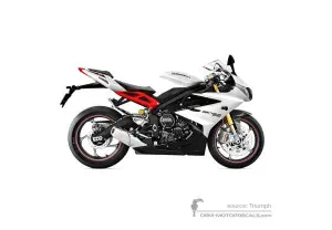 Stickers voor Triumph DAYTONA 675R 2013 - Wit • Triumph OEM Stickers