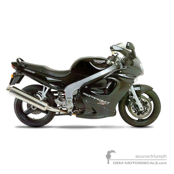 Decals for Triumph SPRINT ST 955i 2000 - Black • Triumph OEM Decals