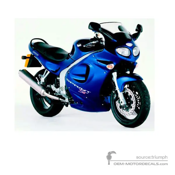 Triumph SPRINT ST 955i 2001 - Blauw - Sapphire Blue
