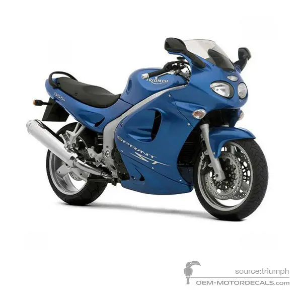 Triumph SPRINT ST 955i 2002 - Blauw - Caspian Blue Pearl