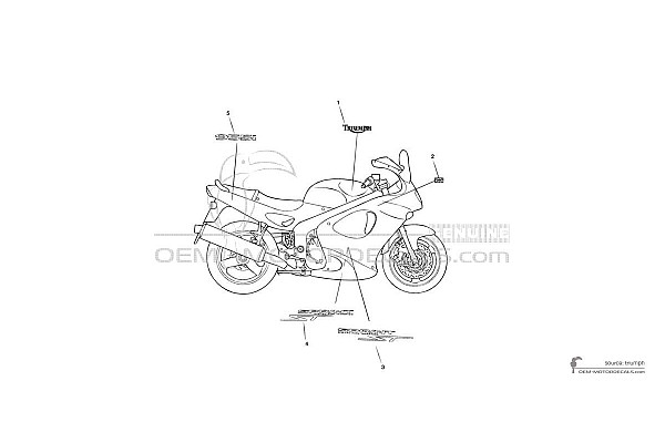 Triumph SPRINT ST 955i 2002 - Blauw