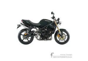 Pegatinas para Triumph STREET TRIPLE 675 2010 - Negro • Triumph Pegatinas OEM