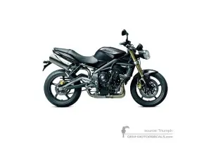 Autocollants pour Triumph STREET TRIPLE 675 2011 - Noir • Triumph Autocollants OEM