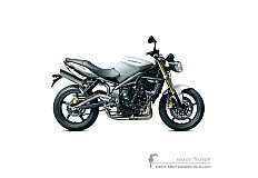 Stickers voor Triumph STREET TRIPLE 675 2011 - Wit • Triumph OEM Stickers