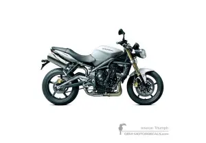 Stickers voor Triumph STREET TRIPLE 675 2011 - Wit • Triumph OEM Stickers
