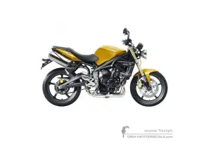 Adesivi per Triumph STREET TRIPLE 675 2011 - Giallo • Triumph Adesivi OEM