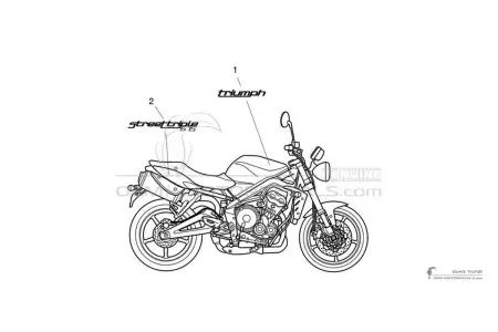 Triumph STREET TRIPLE 675 2012 - Bianco